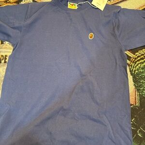 Bape Navy Blue Crewneck Tee